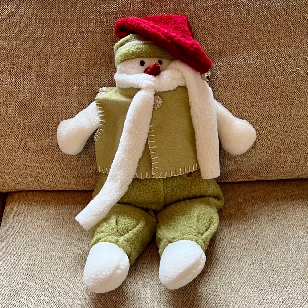 VTG 2002 Woof & Poof Musical Snowman with W&P Button